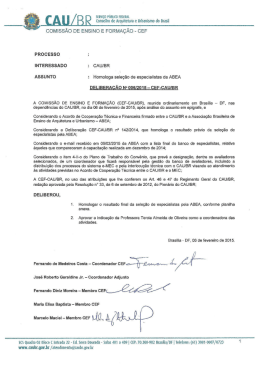 Deliberação nº 06/2015