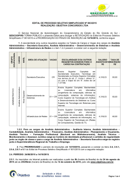 Edital n&deg; 003/2015 - Objetiva Concursos