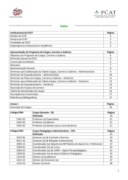 Plano de Cargos, Carreira e Sal&aacute;rio para Doc&ecirc;ncia - PCCS