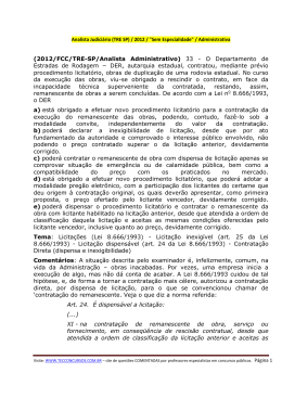 (2012/FCC/TRE-SP/Analista Administrativo) 33 - O