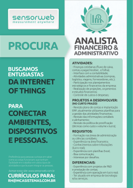 Prospect Vagas Analista Administrativo e Financeiro