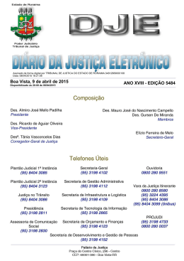 9 - Diário da Justiça Eletrônico - TJRR