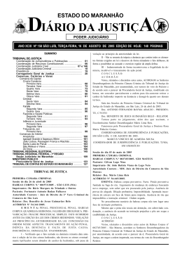 diário da justiça - Portal do Poder Judiciário do Estado do Maranhão