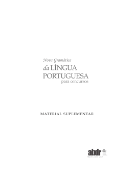 Nova Gram&aacute;tica para Concursos - Rodrigo Bezerra