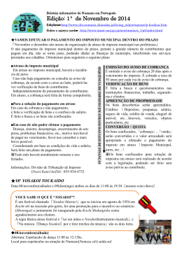 Edição: 1⁰ de Novembro de 2014