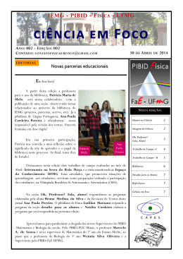 Jornal Ciência em Foco - Faculdade de Educação da UFMG