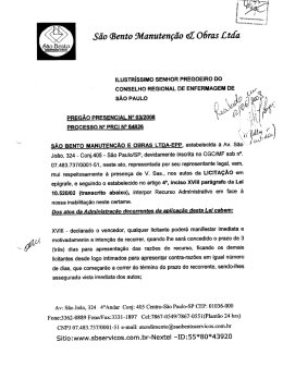 2008003-06 Recurso Sao Bento - coren-sp