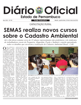 SEMAS realiza novos cursos sobre o Cadastro Ambiental