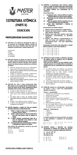 ESTRUTURA AT&Ocirc;MICA