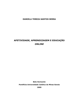 afetividade - Pontificia Universidade Catolica de Minas Gerais