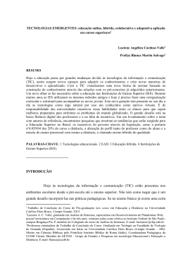 educa&ccedil;&atilde;o online, hibrida, colaborativa e - Lantec