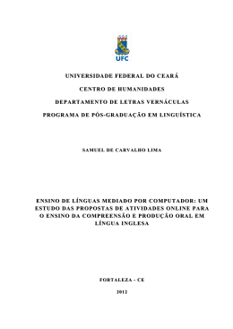 Ensino de l&iacute;nguas mediado por computador - Docentes