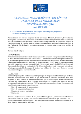 Informa&ccedil;&otilde;es 2015 - Istituto Italiano di Cultura de S&atilde;o Paulo