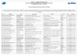 EDITAL N&ordm;. 1 &minus; SANEAGO, 26 DE ABRIL DE 2013