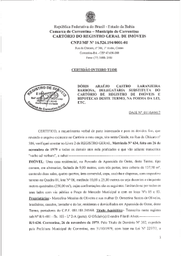 Matrícula - Freitas Leilões Online