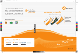 MANUAL DE ORIENTAÇÃO EMPRESAS DO GRUPO