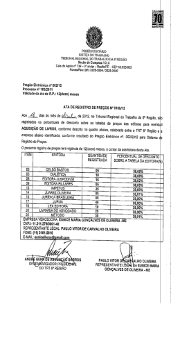 PODER JUDICI&Aacute;RIO - Tribunal Regional do Trabalho da 6&ordf; Regi&atilde;o