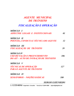 agente municipal de trânsito fiscalização e operação