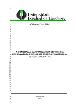 adriana yuki izumi a concep&ccedil;&atilde;o da crian&ccedil;a com defici&ecirc;ncia