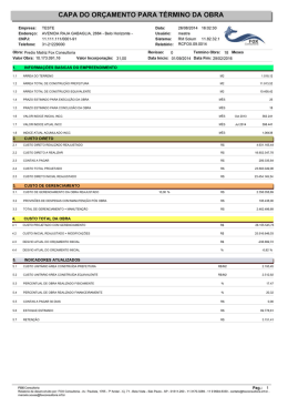 capa de orçamento