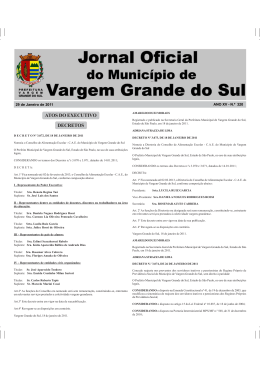 Jornal Oficial 320 - Prefeitura Municipal de Vargem Grande do Sul