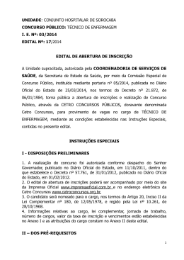 Abertura Edital