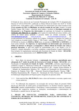 ESTADO DO ACRE Secretaria de Estado de Gest&atilde;o Administrativa