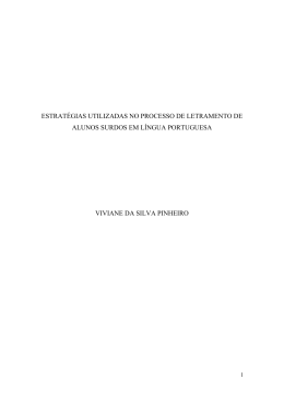 estrat&eacute;gias utilizadas no processo de letramento de alunos surdos