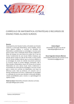 estrat&eacute;gias e recursos de ensino para alunos surdos