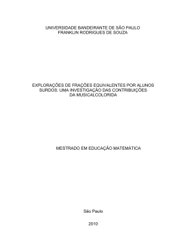 Explora&ccedil;&otilde;es de fra&ccedil;&otilde;es equivalentes por alunos surdos