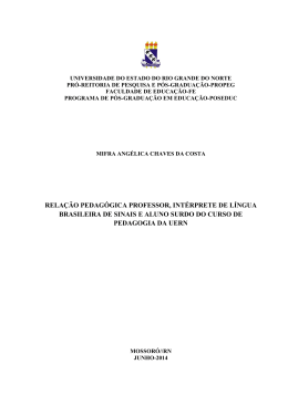 relação pedagógica professor, intérprete de língua
