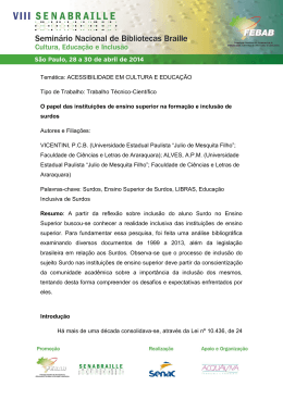 Imprimir artigo - Revista Brasileira de Biblioteconomia e