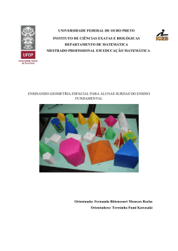 Ensinando Geometria Espacial para alunas surdas do Ensino