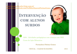 INTERVEN&Ccedil;&Atilde;O COM ALUNOS SURDOS