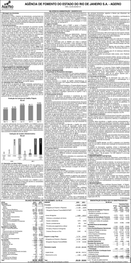 AG&Ecirc;NCIA DE FOMENTO DO ESTADO DO RIO