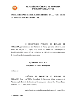 a&ccedil;&atilde;o - MINIST&Eacute;RIO P&Uacute;BLICO DO ESTADO DE RORAIMA