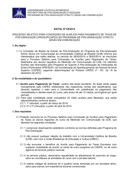 edital n&ordm; 05/2014 processo seletivo para concess&atilde;o de aux&iacute;lios para