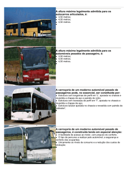 A altura m&aacute;xima legalmente admitida para os autocarros