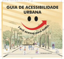 Guia de acessibilidade urbana - Crea-MG