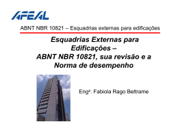 ABNT NBR 10821, sua