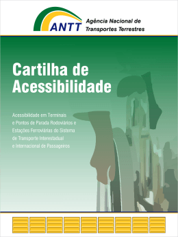 Acessibilidade em terminais e pontos de parada rodovi&aacute;ria e