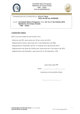 programa - sociedade h&iacute;pica portuguesa