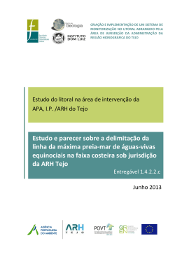Estudo e parecer sobre a delimita&ccedil;&atilde;o da linha da m&aacute;xima preia