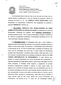 Tribunal Regional do Trabalho Sa Regi&atilde;o