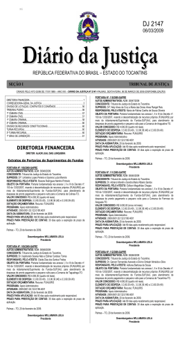 DJ 2147 - Tribunal de Justi&ccedil;a do Estado do Tocantins