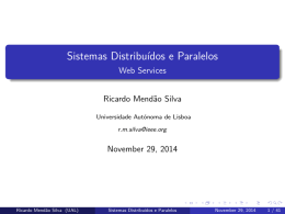 Web Services - Ricardo Mendao Silva