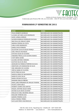 FORMANDOS 2&ordm; SEMESTRE DE 2011