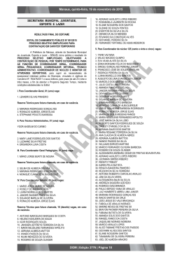 PREFEITURA DE MANAUS - Portal do Holanda - Not&iacute;cias