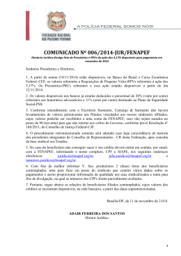 comunicado nº 006/2014