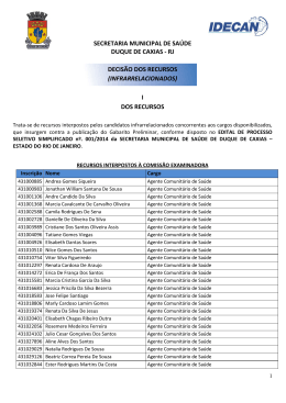 decis&atilde;o de recursos